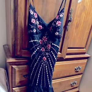 Beautiful black flower dress